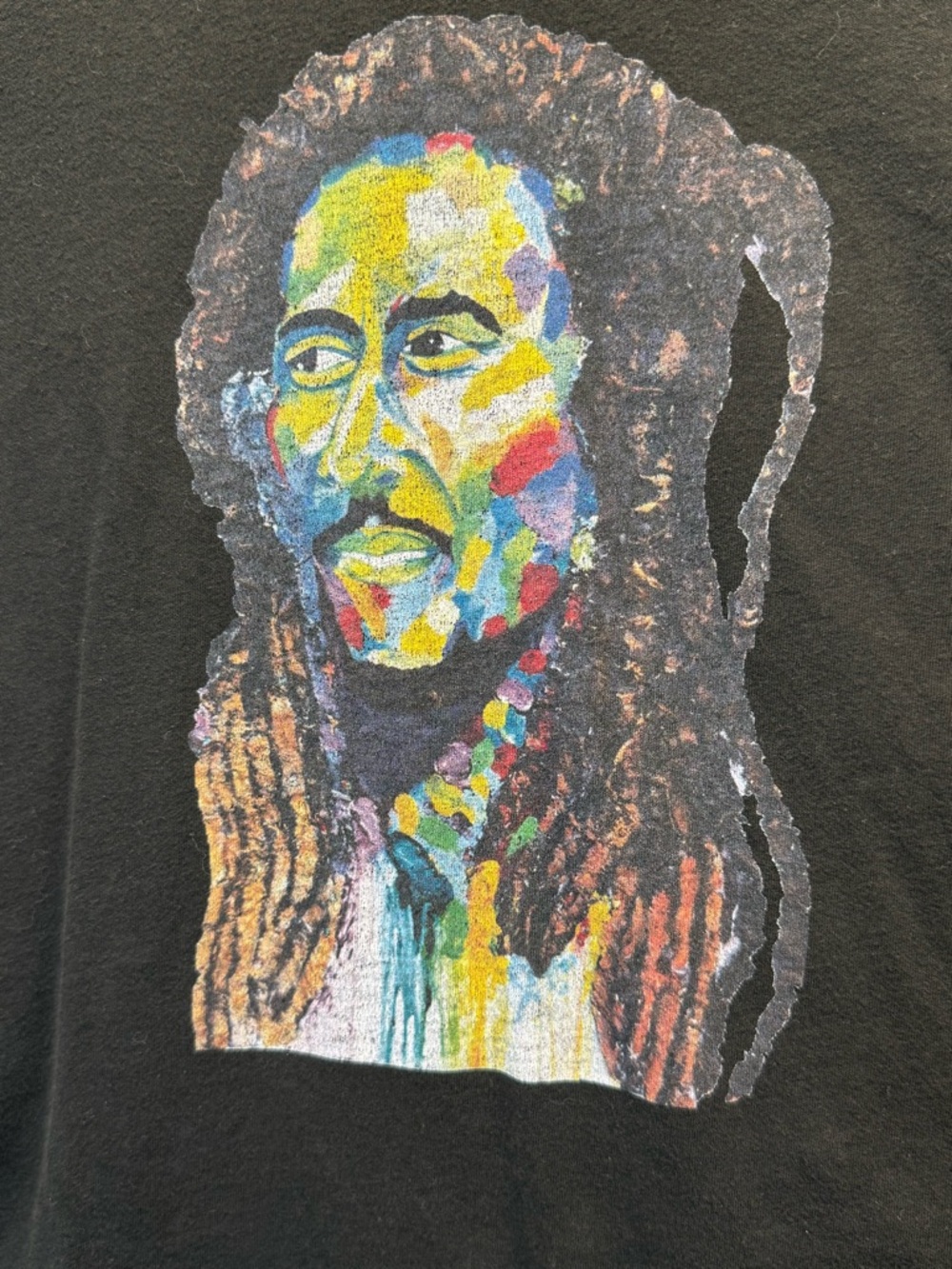 Reggae Culture T-shirt Bob Marley Artist Rendition Unisex Black Caribbean Vibes - Picture 2 of 7